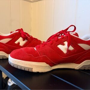 New Balance 550 Red and White Men's Sneakers